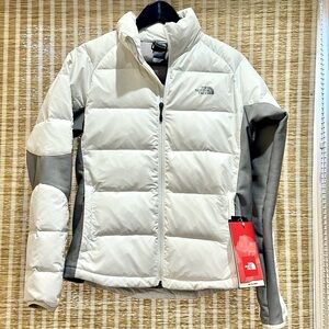The Northface 600 Fill Down White Crimptastic Hybrid Jacket Coat